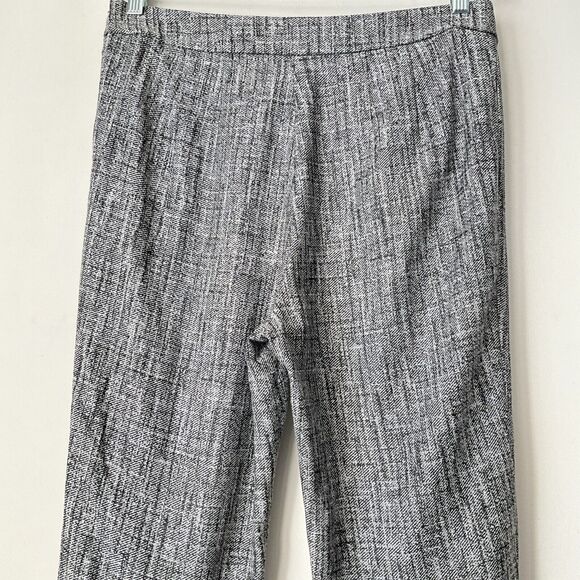 St. John Pants Gray Emma Wool Blend Straight Leg Classic Trouser Career 12 - Picture 5 of 9
